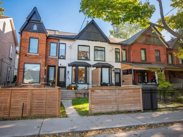 JUST LISTED Welcome to 79 Lewis St, a stunning 2.5 storey home renovated down to the studs in 2021 and meticulously maintained since. It offers 3+1 bedrooms and 5 bathrooms, with sleek, modern finishes throughout. The open-concept main floor features engineered hardwood and a chefs kitchen with a Jenn-Air gas range and fridge. You also get skylights, upper-level laundry and three private outdoor spaces: a front deck, a rear deck and a top-floor terrace with glass railings. The finished basement has radiant in-floor heating and is protected by interior waterproofing and two sump pumps for added peace of mind. Systems updated in the 2021 renovation include the roof, a high-efficiency Lennox gas furnace, central air, a combination tankless water heater and boiler, and PEX plumbing, plus a smart Nest thermostat and hardwired smoke and CO detectors. The front and rear yards are fenced, and the home includes rare detached garage parking. Its just steps to the shops, cafes and restaurants on Queen East, with easy TTC streetcar access and every neighbourhood convenience nearby. A turnkey rare find. Dont miss it!79 Lewis StListed: $1,499,000Offers reviewed Wednesday October 28th at 2pm. Please register by 1pm.